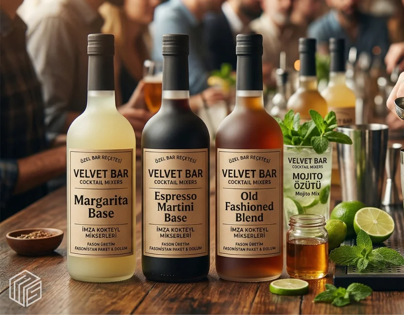 Fasonistan | Barların Hız ve Kâr Sırrı: Kendi Markanızla Fason Kokteyl Premix (Mixer) Üretimi